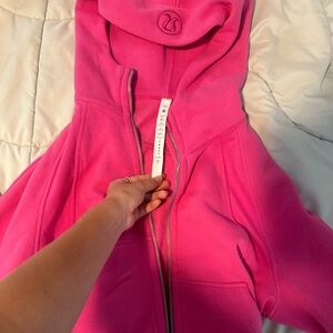 Hot pink full zip never worn